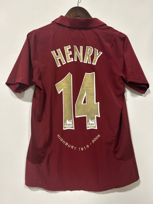Rare 2002 Arsenal Thierry Henry AdultSmall
